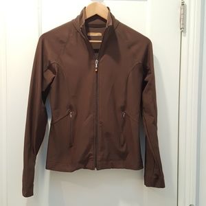 Lucy Tech Brown Zipped Jacket